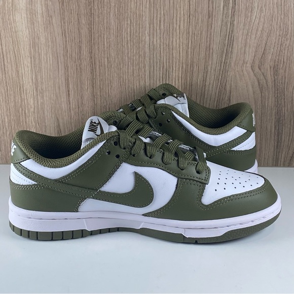 Nike Dunk Low White / Medium Olive DD1503-120 Women’s Size 5 - Picture 7 of 11